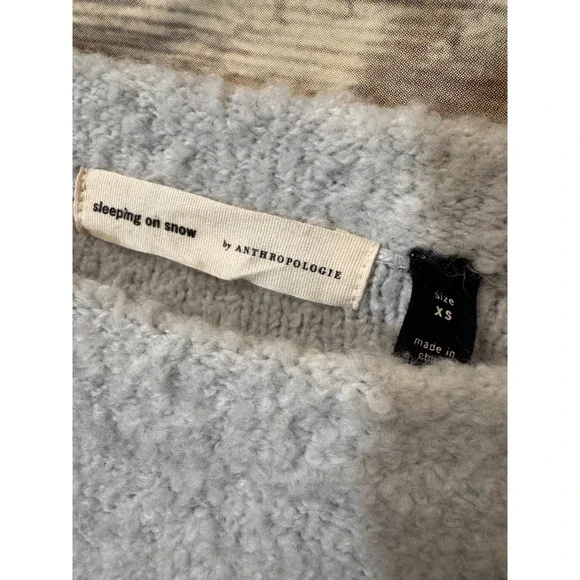 ANTHROPOLOGIE Sleeping‎ On Snow Lavinia Fuzzy Pullover Sweater XS Wool Alpaca - Picture 4 of 6